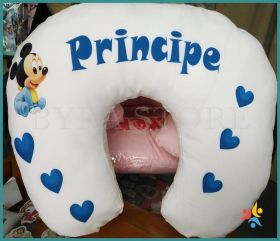 Cuscino allattamento personalizzato Principe con Topolino/Minnie 