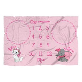 Coperta calendario complimese neonato personalizzata con nome Simba 